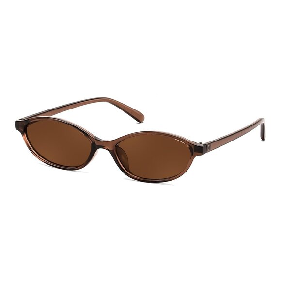 Retro Oval Cat Eye Sunglasses Women Lightweight UV400 Protection Sunnies main image 4
